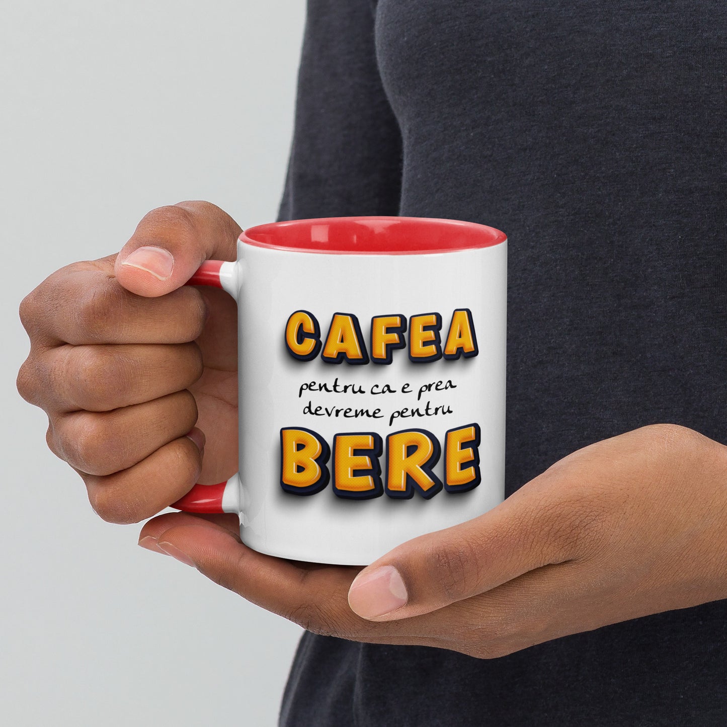 Cafea nu bere - cana pentru barbati