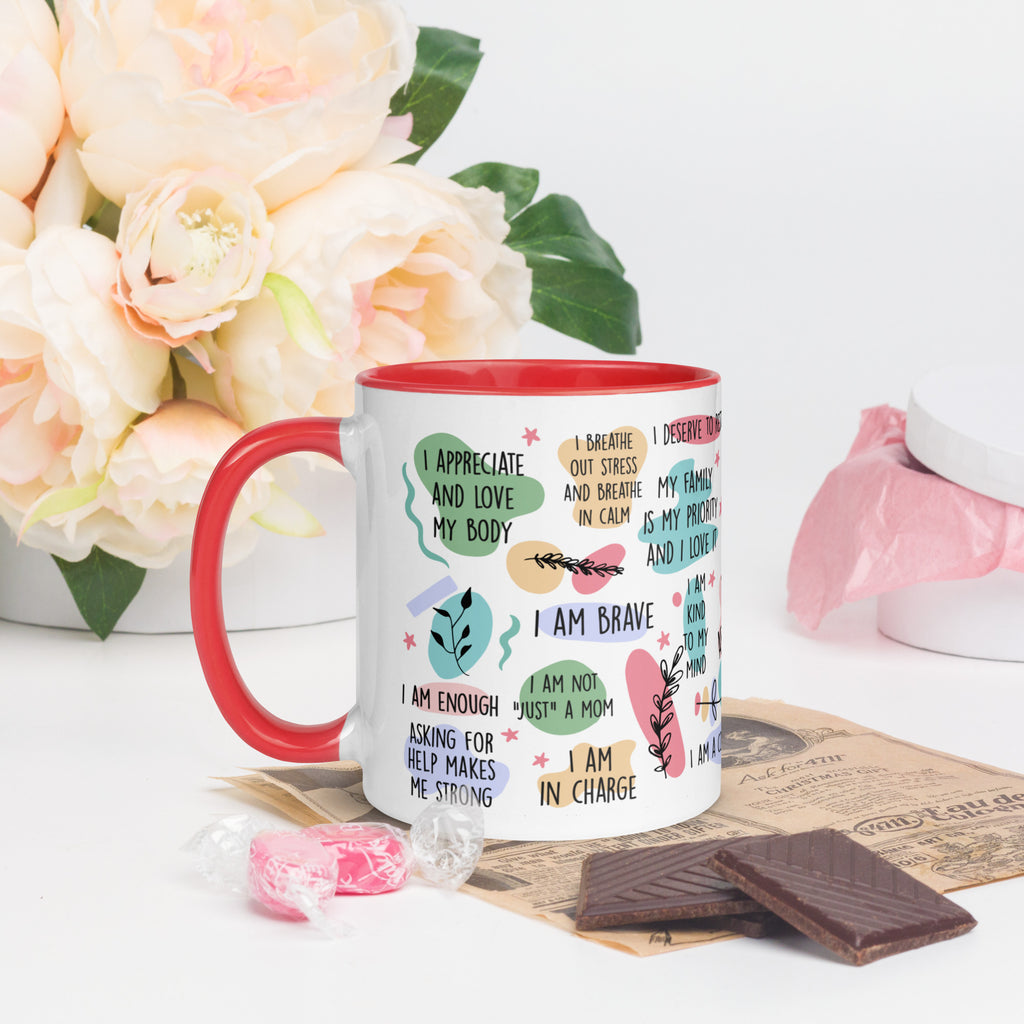 Daily Afirmations - Mug with Color Inside