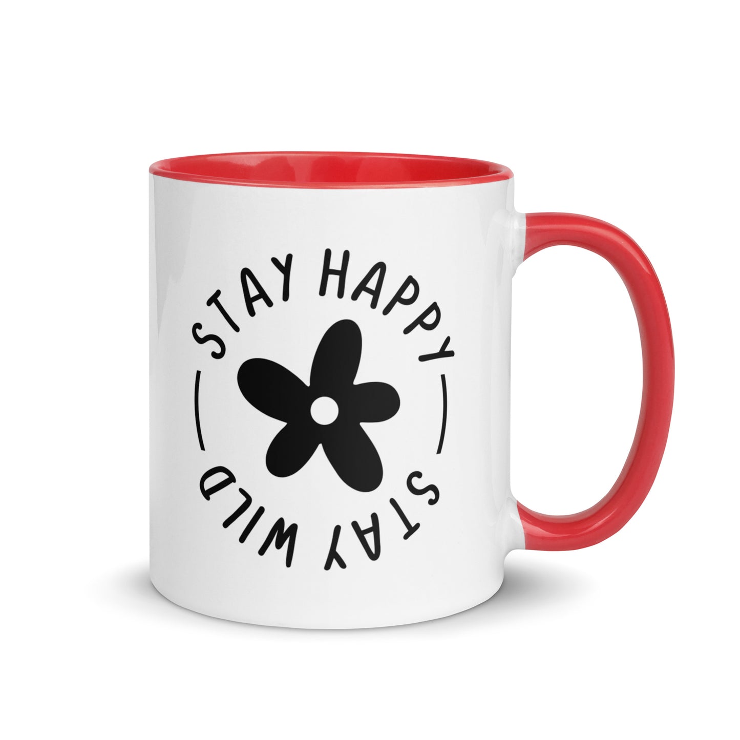 Stay Happy Stay Wild - Cana Mug with Color Inside