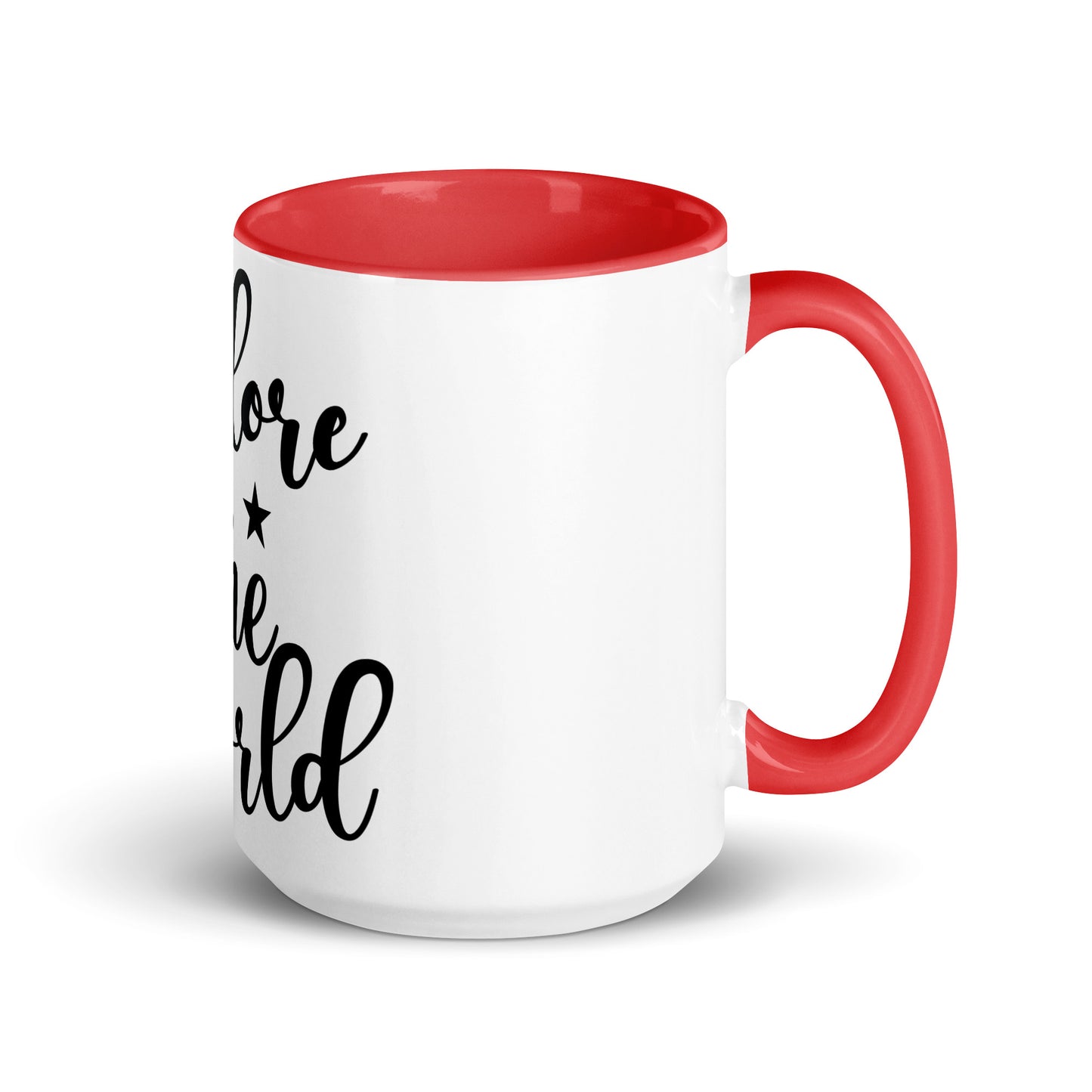 Explore the world Cana Mug with Color Inside