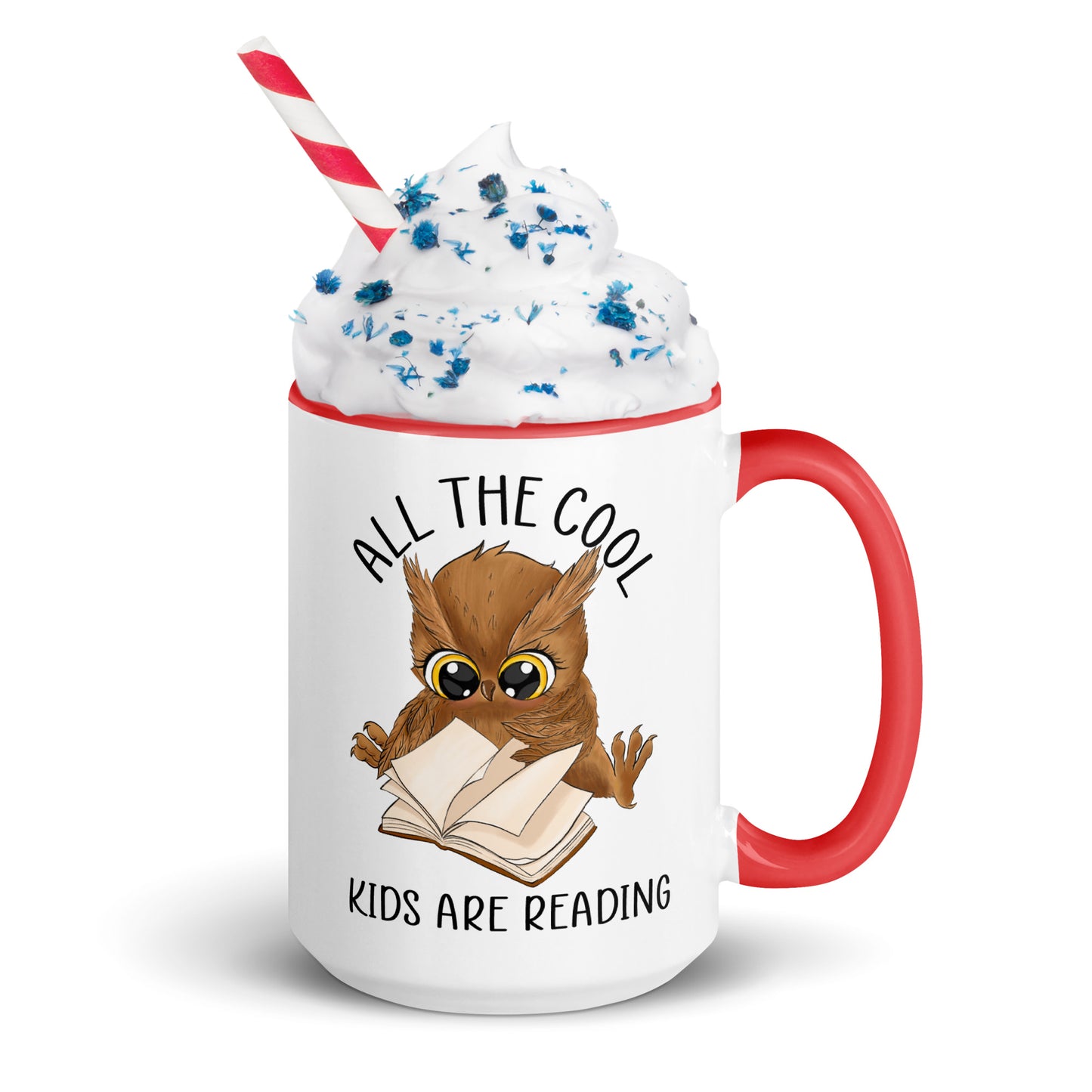 All the cool kids are reading - Mug with Color Inside