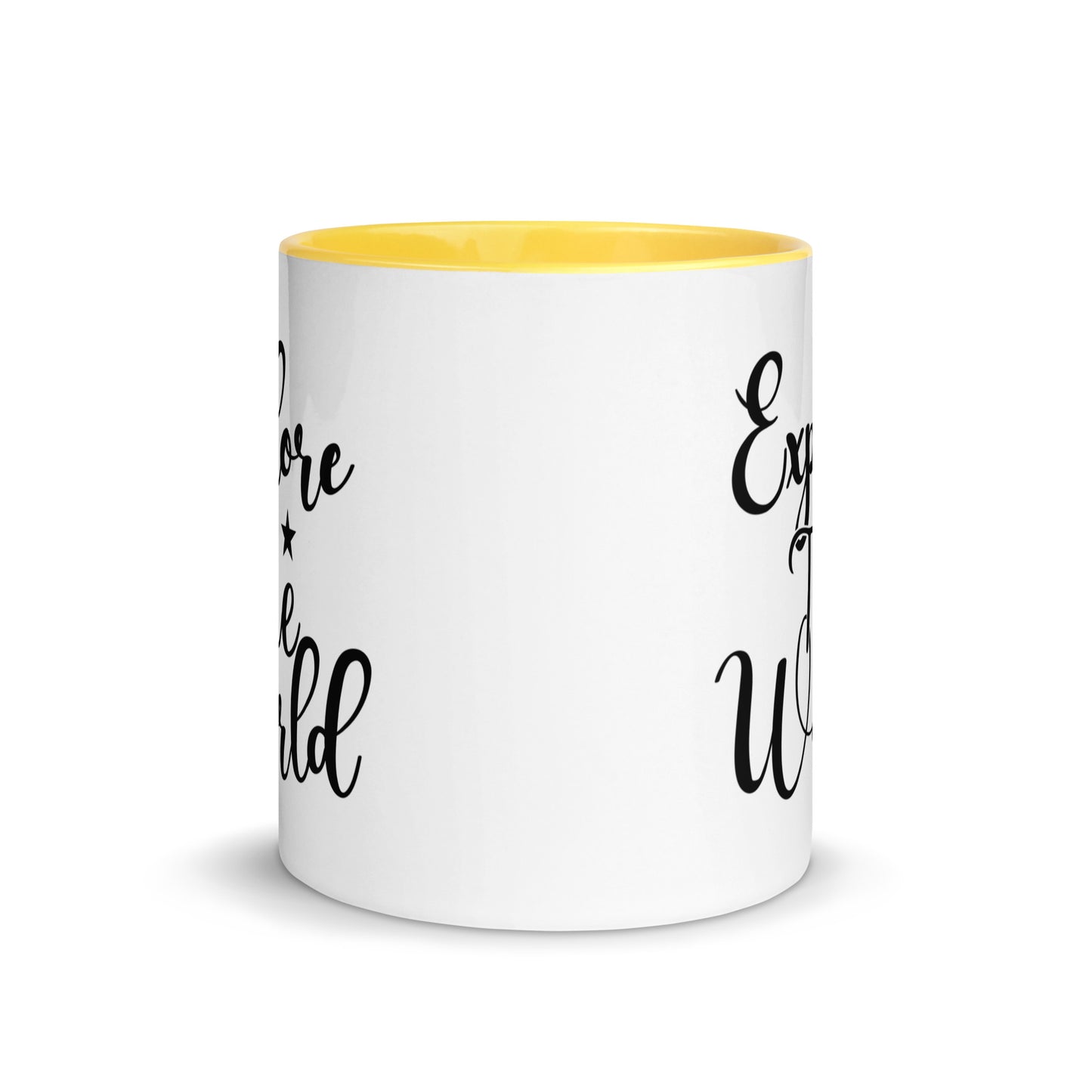 Explore the world Cana Mug with Color Inside