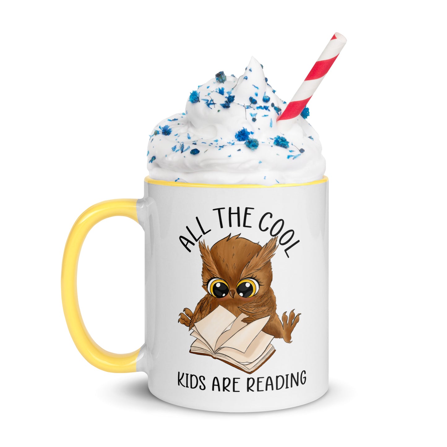 All the cool kids are reading - Mug with Color Inside