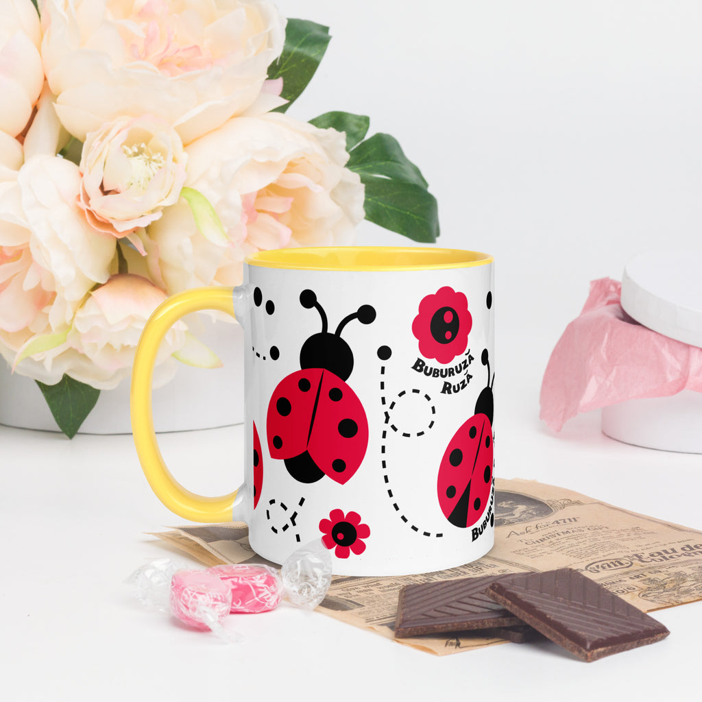 Cana Buburuza Ruza - Mug with Color Inside