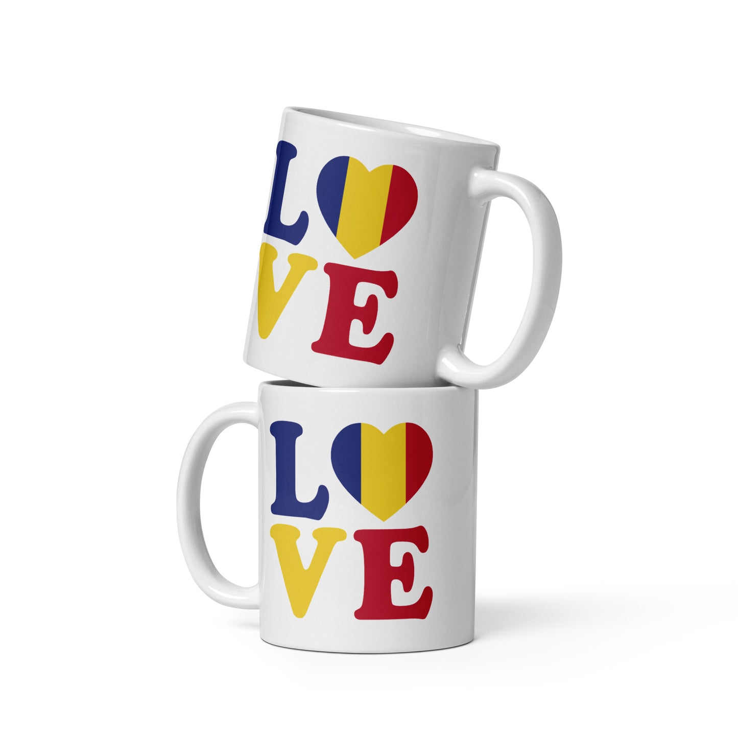 Iubesc Romania - White glossy mug