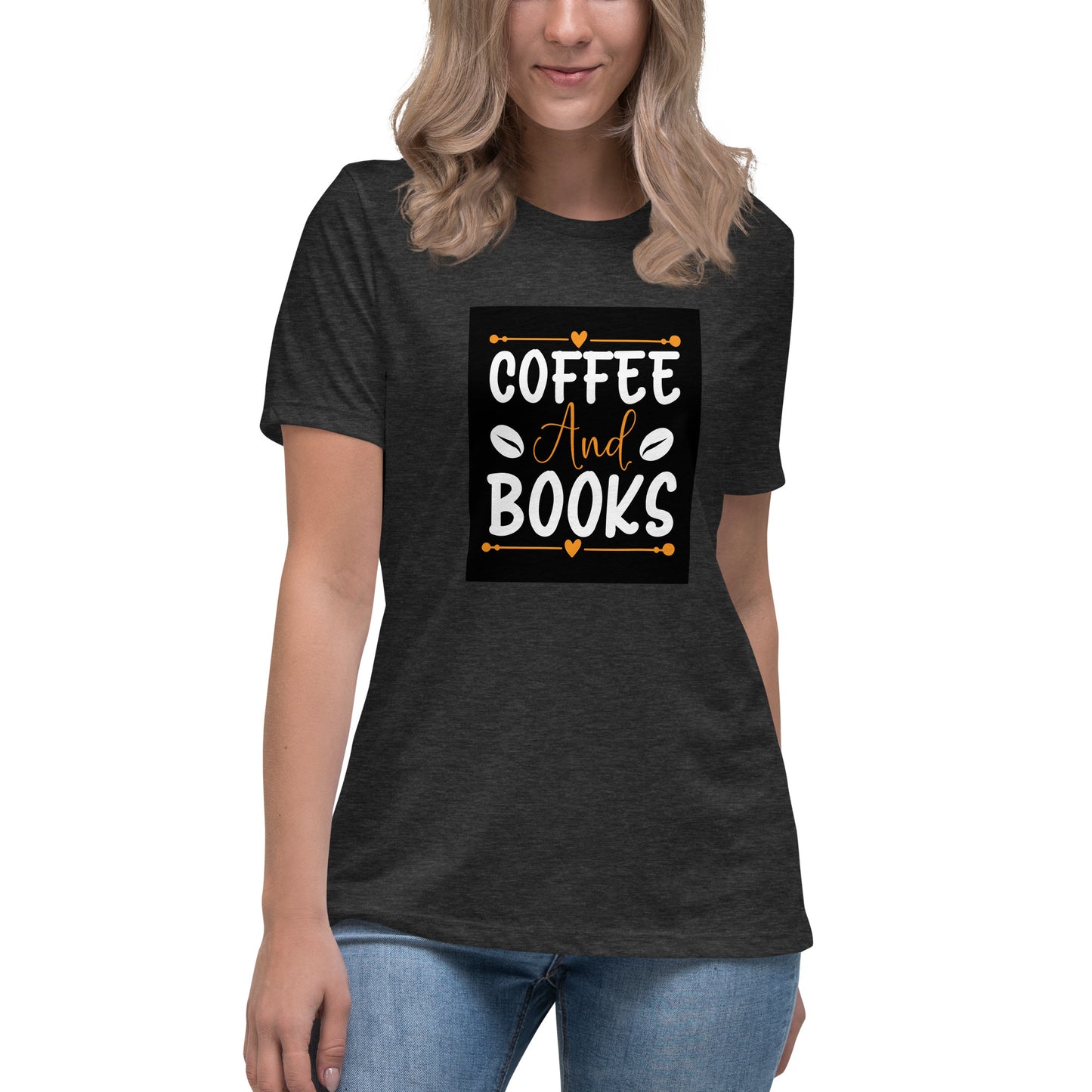 Coffee and Books  Tricou femei - Women's Relaxed T-Shirt