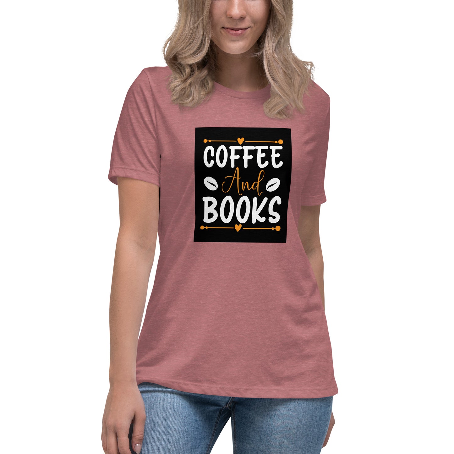 Coffee and Books  Tricou femei - Women's Relaxed T-Shirt