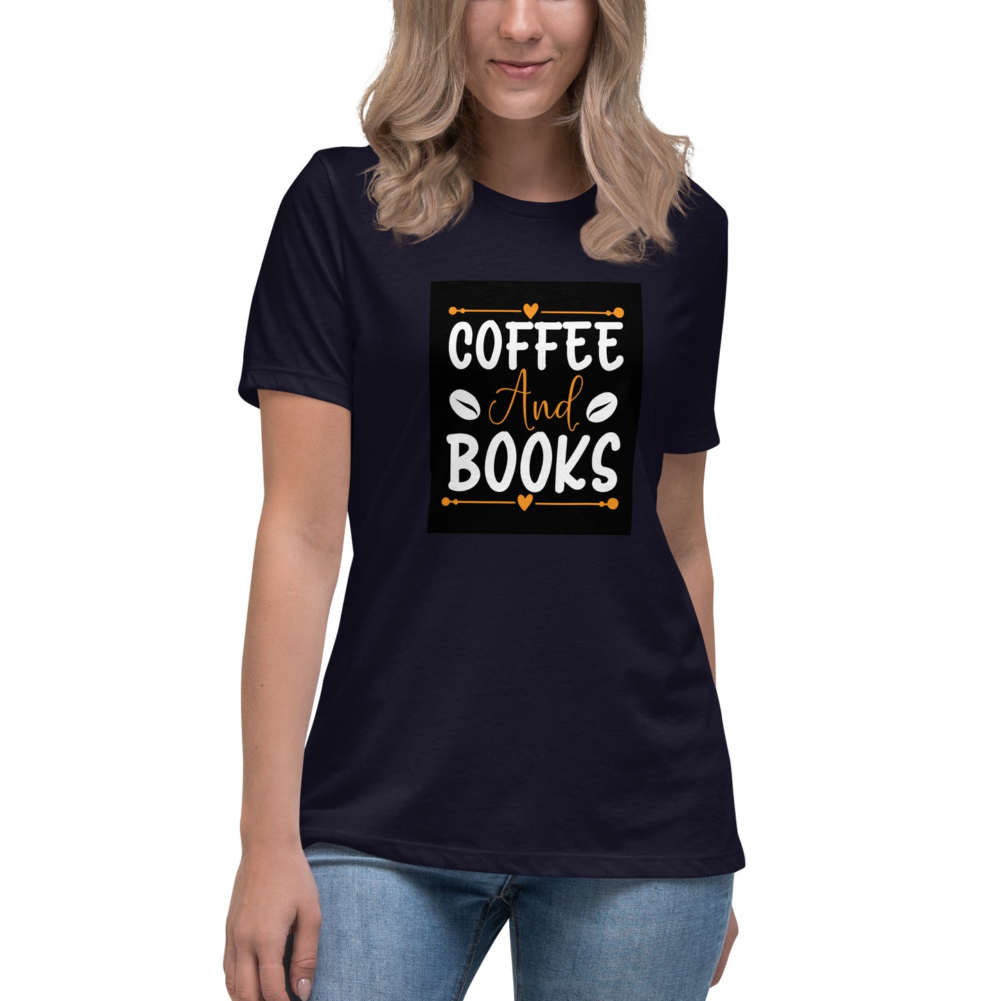 Coffee and Books  Tricou femei - Women's Relaxed T-Shirt