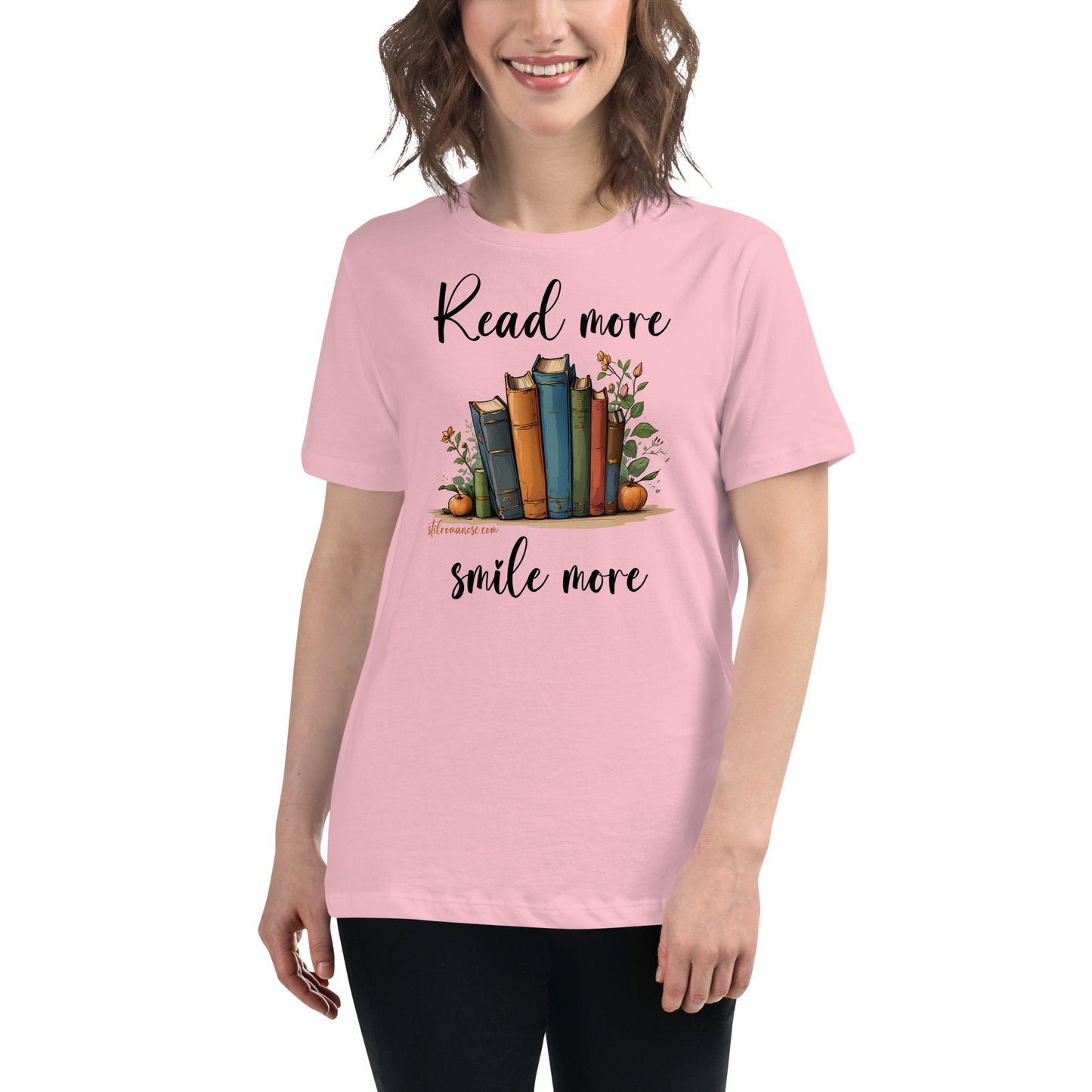 Read more, smile more - tricou femei