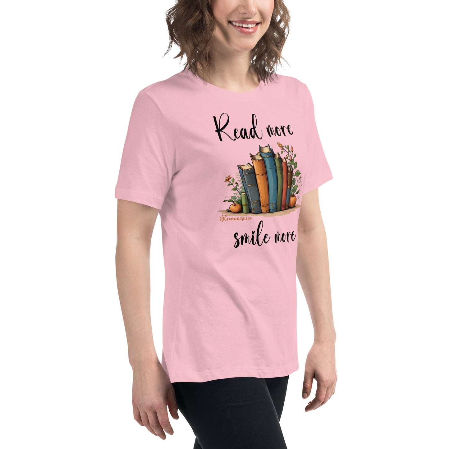 Read more, smile more - tricou femei