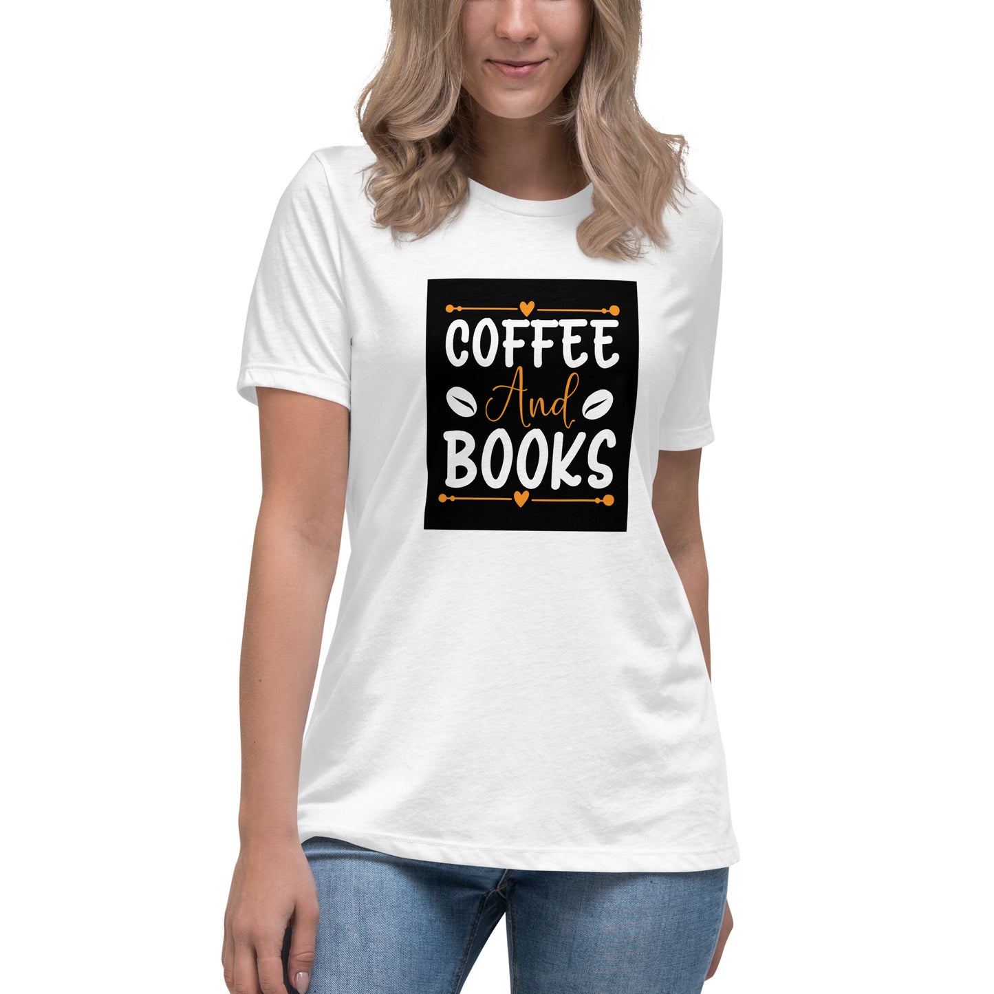 Coffee and Books  Tricou femei - Women's Relaxed T-Shirt