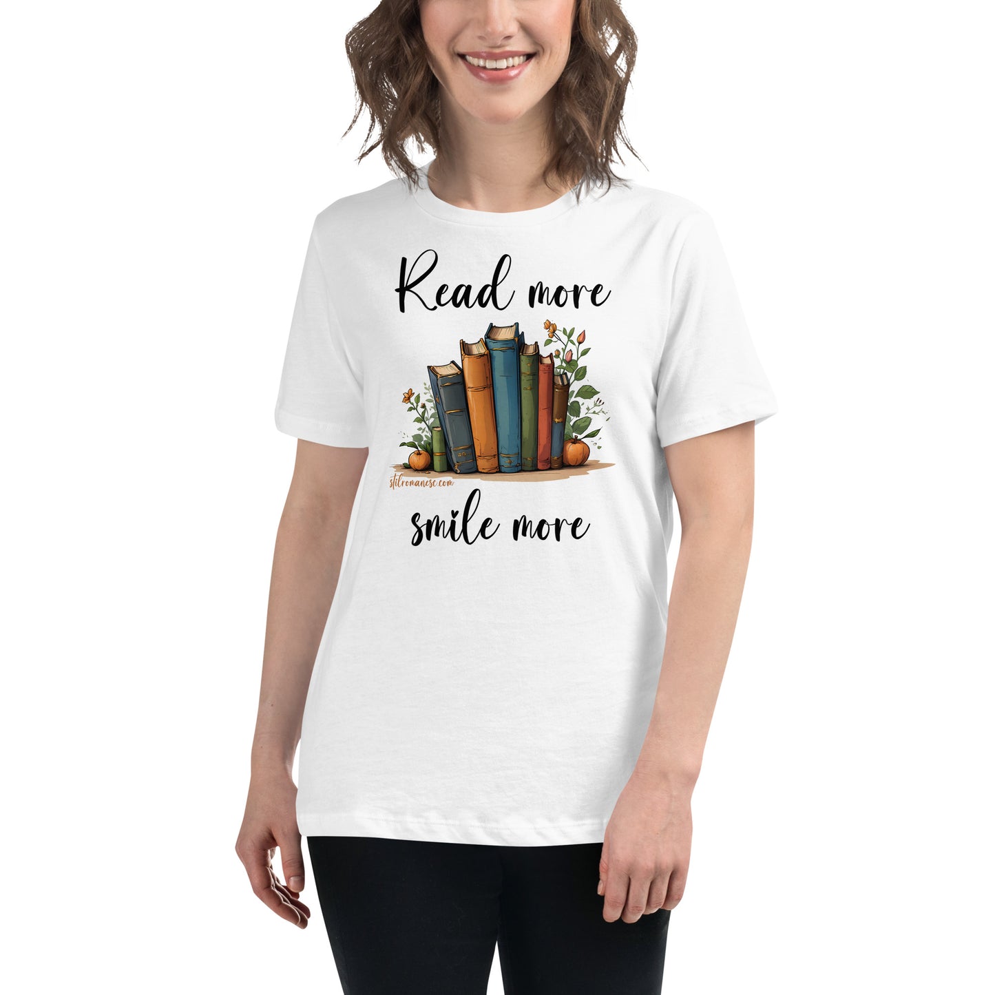 Read more, smile more - tricou femei