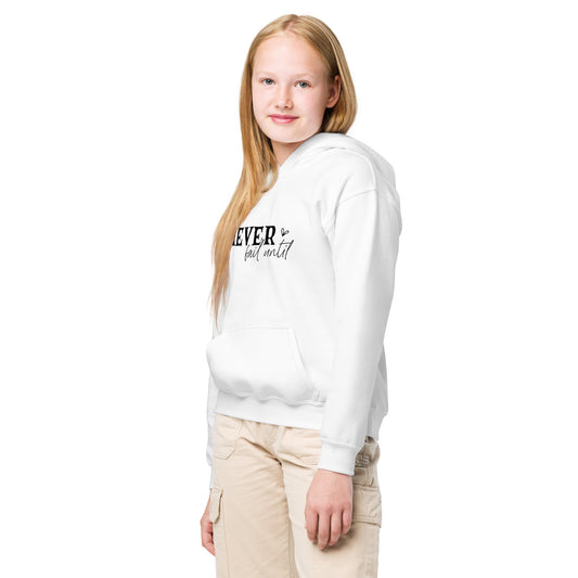 Never give up until you stop trying -  Youth heavy blend hoodie