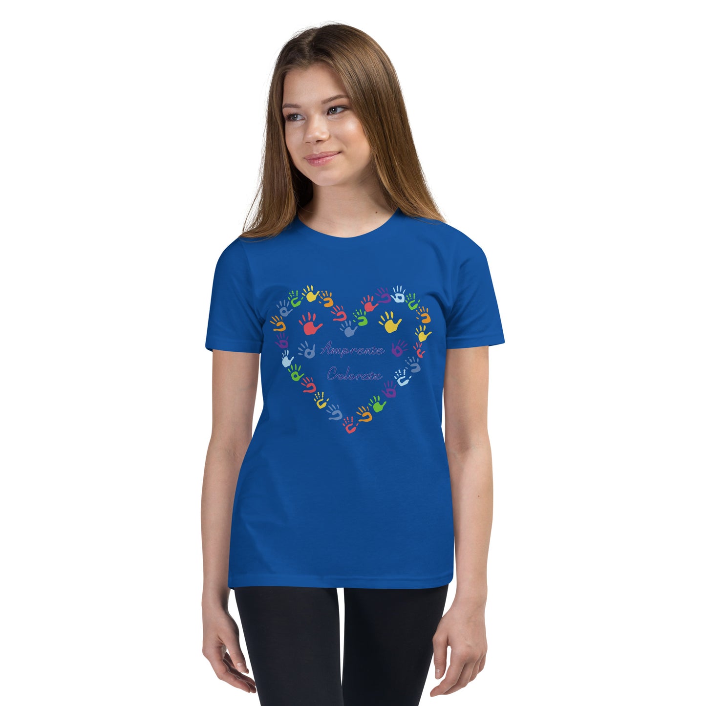 Amprente Colorate - Tricou Copii - Youth Short Sleeve T-Shirt